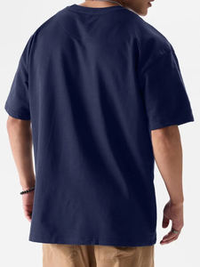 Camiseta Extra Grande de Primera Calidad para Hombre, con Logotipo Personalizado Estampado, Tejido 100% Algodón, Cuello Redondo, Diseño Liso Digital, de Secado Rápido - Product Image 6