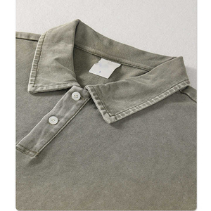 Polo décontracté à manches courtes en tissu de coton pour hommes de grande taille T-shirt de fournisseur en gros de T-shirt pour hommes - Product Image 6