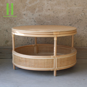 โต๊ะกาแฟหวายธรรมชาติแบบทันสมัยเป็นมิตรกับสิ่งแวดล้อมทนทานผลิตในเวียดนาม - Product Image 3