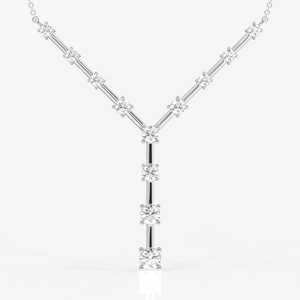 Collier en argent sterling avec diamant Celeste Moissanite pour femme - Product Image 3