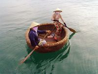 Bateau de pêche en bambou ViGi Farm Elina, léger et durable, respectueux de l'environnement, longueur 1,5m-2m, usage polyvalent, fabriqué au Vietnam