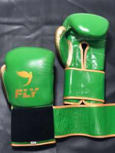 Guantes de Boxeo de Cuero Genuino OEM Fly, Guantes de Boxeo Profesionales de Alta Calidad y Durabilidad para Entrenamiento y Combate de MMA - Product Image 4