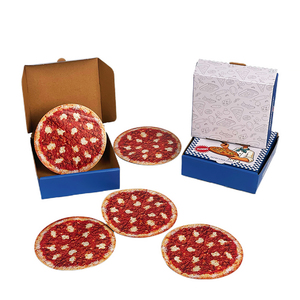 New Style 35 Mylar Bags And Box Child Resistant 3.5g Custom <b>Pizza</b> Die Cut Storage Pouches With <b>Boxes</b> - Product Image 1