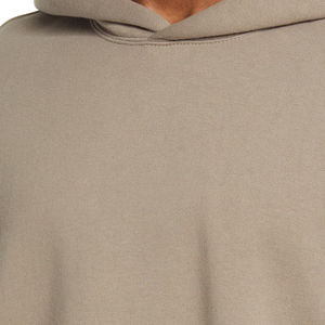 Sudadera con capucha con dobladillo de fondo plano para hombre, Jersey informal, sudadera holgada, cómoda, de tela suave, estilo Streetwear, Sudadera con capucha - Product Image 2