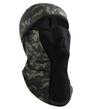 Femmes hiver rayé tricot cagoule masque facial cordon réglable écharpe à capuche chaud crâne casquette pour le sport pour adultes - Product Image 5