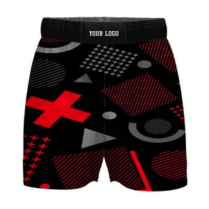Pantalones Cortos de Grappling de MMA y BJJ para Hombre, Personalizados, Elásticos, Transpirables, con Estampado Sublimado y Función de Secado Rápido - Product Image 1