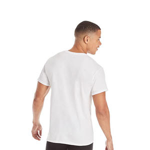 Camisetas de algodón 100% para hombre, camiseta interior de tripulación de alta calidad, tela de punto de gran tamaño de varios colores a la venta - Product Image 2