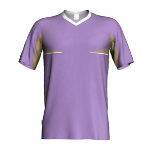 เสื้อฟุตบอลคอวีสำหรับผู้ชาย สีแดงทอง แขนสั้น ระบายเหงื่อได้ดี ผลิตจากโพลีเอสเตอร์ เหมาะสำหรับทุกฤดูกาล ทรงปกติสำหรับผู้ใหญ่ - Product Image 4