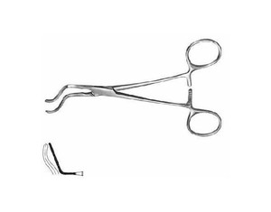 Top Instruments Chirurgicaux Produit Pince Aortique Miniature Subramanian 135 degrés 15.5cm Acier Inoxydable - Product Image 3