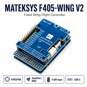 MATEKSYS F405-WING V2 ตัวควบคุมการบินแบบปีกคงที่ STM32F405 ArduPilot INAV 9-30V PDB USB-C สำหรับเครื่องบิน RC UAV - Product Image 1