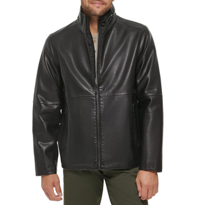Vente en gros ODM de veste en cuir de vachette de taille personnalisée de meilleure qualité avec poches pour homme - Product Image 1