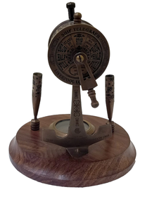 Telégrafo náutico de madera y latón decorativo hecho a mano, telégrafo de barco polaco de latón, alta calidad premium - Product Image 6