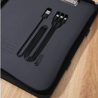 Clip Organizador Multifunción para Bolso con Carga Inalámbrica de 8000 mAh, Logotipo LED y Memoria USB