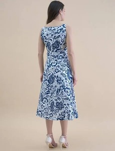 Vestido largo indio de algodón con bloque de mano, vestido de luna de miel personalizado para novia, boda, regalo de verano, vestido con estampado floral, regalo para ella - Product Image 4