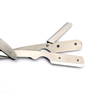 Rasoir de barbier à usage droit de sécurité en acier inoxydable professionnel rasoir de rasage pour le visage rasoir de barbier professionnel en acier inoxydable - Product Image 4