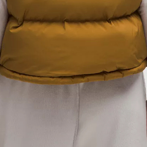 Venta al por mayor de las mujeres logotipo personalizado recortado chaleco acolchado para la venta de las mujeres de moda de cuello alto cremallera recortada chaleco acolchado - Product Image 5