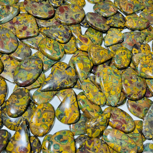 Top Grade 100% Fruit Naturel Jaspe Lâche Cabochon 9mm Haute Cristal Bijoux pour Collier Faire Incroyable Fruit Naturel Jaspe - Product Image 2