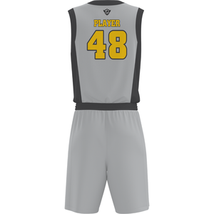 Ensemble de maillots de basket-ball personnalisés pour hommes, sans manches, uniforme sportif, séchage rapide, respirant, polyester, ensemble maillot et short d'entraînement pour équipe - Product Image 2