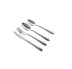 Cuillère en acier inoxydable poli moderne pour mariage, couverts en métal plaqué, argenterie, cuillère, fourchette, ensemble de couverts - Product Image 1