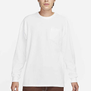 Nouveauté Logo personnalisé de haute qualité impression meilleur design 2025 100% coton peigné séchage rapide lavable cou hommes manches complètes - Product Image 1