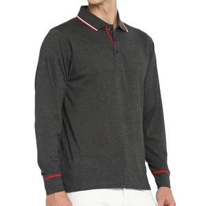 Camisas de Manga Larga para Hombre de Poliéster/Algodón, Servicio OEM, Bordadas, Ligeras, con Patrón Sólido, Antiarrugas, de Secado Rápido - Product Image 5