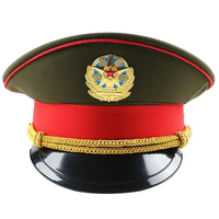 Gorra de rendimiento roja de moda británica, sombrero verde, sombreros de primavera, gorras de capitán blancas para adultos, gorra grande de cosplay