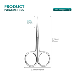 Ciseaux de manucure professionnels en acier inoxydable de haute qualité ciseaux à ongles russes incurvés outils de soin des ongles essentiels - Product Image 3