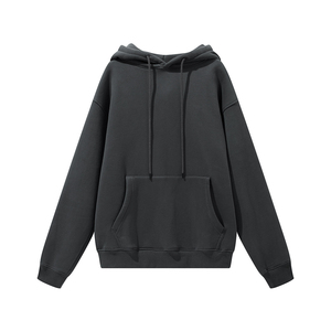 Sweat-shirts à capuche vierges en coton 100% de qualité supérieure, grammage lourd, personnalisables en couleur, avec cordon de serrage, pour l'hiver - Product Image 4