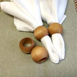 Durable Polished Wooden Napkin Ring Designed For Repeated Use At Home Restaurants And Special Occasions - Product Image 5