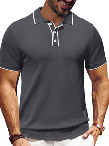 Camisetas Polo de Verano para Hombre de Alta Calidad, Transpirables, de Punto, 100% Algodón, Manga Corta, para Deporte, Golf, Estilo con Botones - Product Image 2