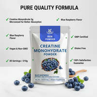 Créatine monohydrate micronisée pure de haute qualité, qualité alimentaire, certifiée ISO, formule à absorption améliorée
