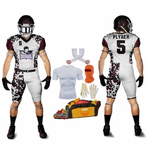 Uniformes complets de football américain personnalisés par OEM bon marché Deal Package Premium Team Football Wear Sacs Uniformes Accessoires - Product Image 5