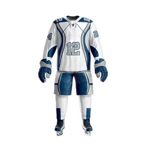 Conjunto de Uniforme de Hockey sobre Hielo para Hombre, Ropa de Equipo Premium, Cómoda, Duradera, Diseño Listo para el Juego, Ropa de Entrenamiento para Partidos - Product Image 1