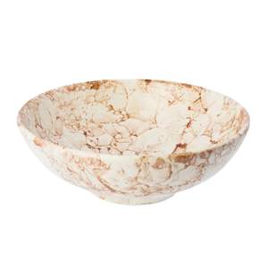 Frutero de Mármol Blanco Gris con Remolino, Hecho a Mano, Moderno, Minimalista, de Lujo, con Textura Retorcida, Tallado en Piedra, para Servir Frutas, Decoración de Mesa - Product Image 2