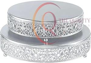 Elegante Soporte para Pastel de Metal con Acabado Refinado, Ideal para la Presentación de Pasteles y Decoración de Mesa - Product Image 5