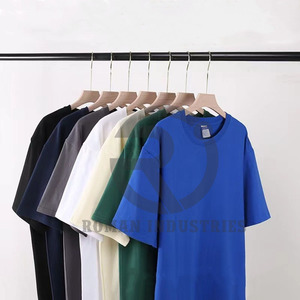 Camiseta de gran tamaño de algodón puro 100%, camiseta de manga corta para hombre, técnicas lavadas con hombros descubiertos para hombre - Product Image 2