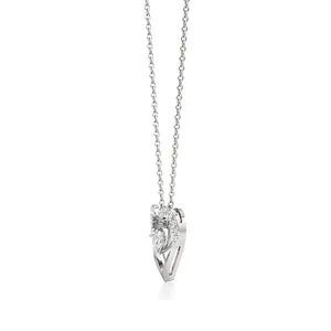 สร้อยคอจี้เพชรรูปหัวใจคู่ - Product Image 3