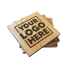 Los mejores posavasos para mesa de café, almohadillas calientes, salvamanteles, Cuadrado creativo, taza de bebida personalizada, posavasos de madera de nogal - Product Image 4