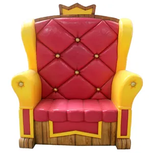 Venta caliente PRINCESS THRONE estilo europeo buen precio forma de corona cómodas sillas para niños SILLA DE trono sillas de princesa para niños