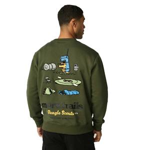 Wholesale New Arrival Winter Printed Crewneck Sweatshirt Outdoor Style Cotton Fleece Printed Unisex Sweatshirt OEM - Product Image 5