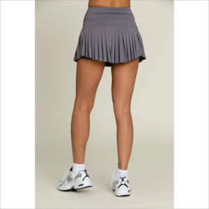 Nouveau design Jupe de tennis marine taille haute légère pour femmes Sentiment de danse Entraînement de course à pied jupe de tennis de golf avec short intégré - Product Image 4