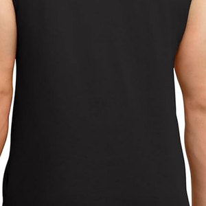 230G de alta calidad 100% algodón suelto Color sólido de gran tamaño Fitness deportes entrenamiento chaleco Casual camiseta sin mangas de hombre - Product Image 6
