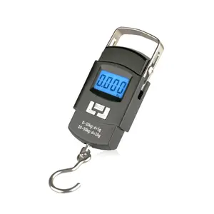 Ls08 Balança digital para bagagem, balança eletrônica portátil para pesagem de bagagem, 50kg