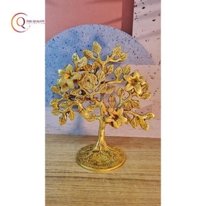 รูปปั้นรูปใบไม้สีทองทองเหลืองโต๊ะฐานหินอ่อนฐานอลูมิเนียมสีเงินทองสำริดสีดำสำหรับตกแต่งบ้าน - Product Image 4