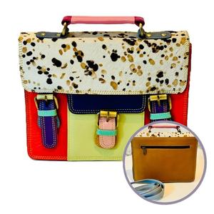 Bolso de Mano de Cuero Genuino Estilo Bohemio Ecológico, Bolso de Hombro con Estampados de Animales, Bolso Tote Hecho a Mano Elegante, Duradero y Ligero para Verano y Otoño - Product Image 5