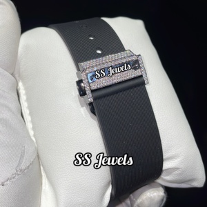 Real VVS Moissanite Relojes de cuarzo Totalmente automático Banda de acero inoxidable Lujo en Japón Estilo Deporte Moda Cristal mecánico - Product Image 6