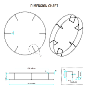 ตะกร้าลวดโลหะเสริมแรงสำหรับม้วนสายเคเบิลขนาดใหญ่ ความแข็งแรงสูง สำหรับจัดเก็บสายไฟอุตสาหกรรม คุณภาพส่งออก - Product Image 2