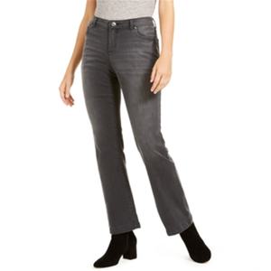 Jeans Finity Bootcut de Corte Curvo para Mujer, Talla 4, Color Negro, Estilo Lavable, Marca INC International Concepts - Product Image 1