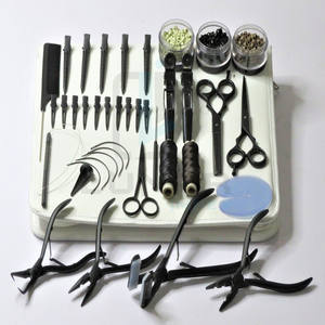 New Trendy Large Hair Extension Tools Kit Matt Black Finish <b>Tape</b> in Hair Extension Removal Solution Pliers With Custom Branding - Product Image 2