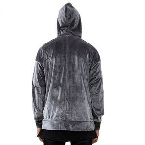 Sudadera con capucha de terciopelo para hombre, jersey de manga larga, Sudadera con capucha de invierno suave y cálida, ropa de calle informal, sudaderas con bolsillo de canguro para hombre - Product Image 6